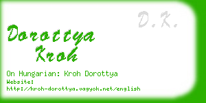 dorottya kroh business card